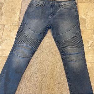 Tru Religion ROCCO MOTO STITCH SKINNY JEAN sz 38